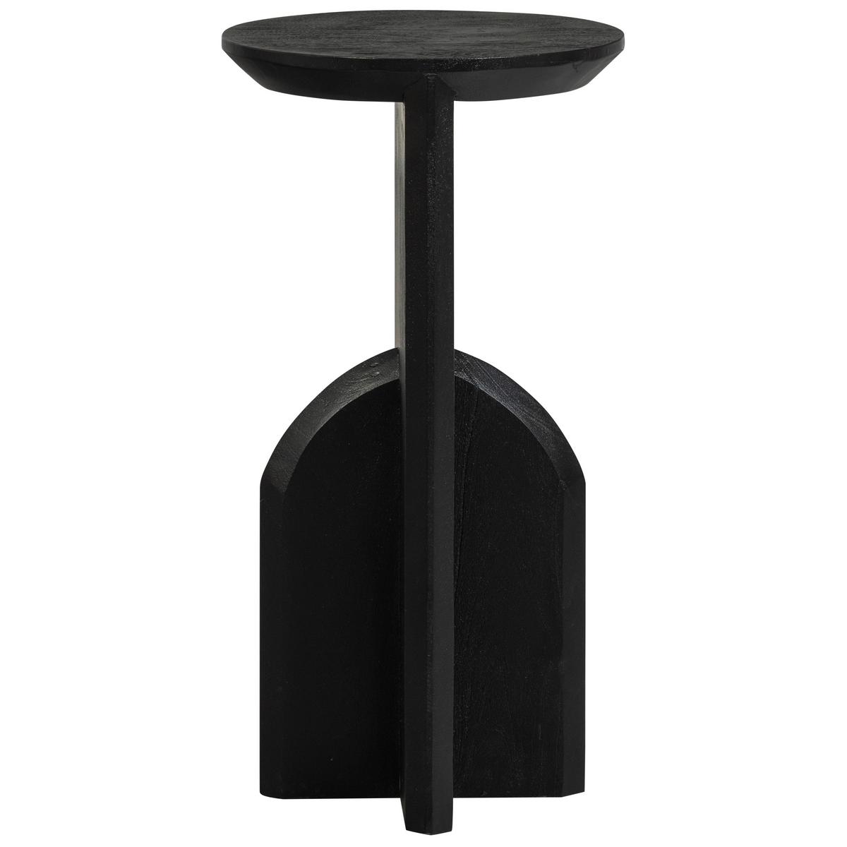 Beistelltisch Kioni Schwarz L: 30 cm - Schwarz, Design, Holz (30/30/58cm) - Livetastic