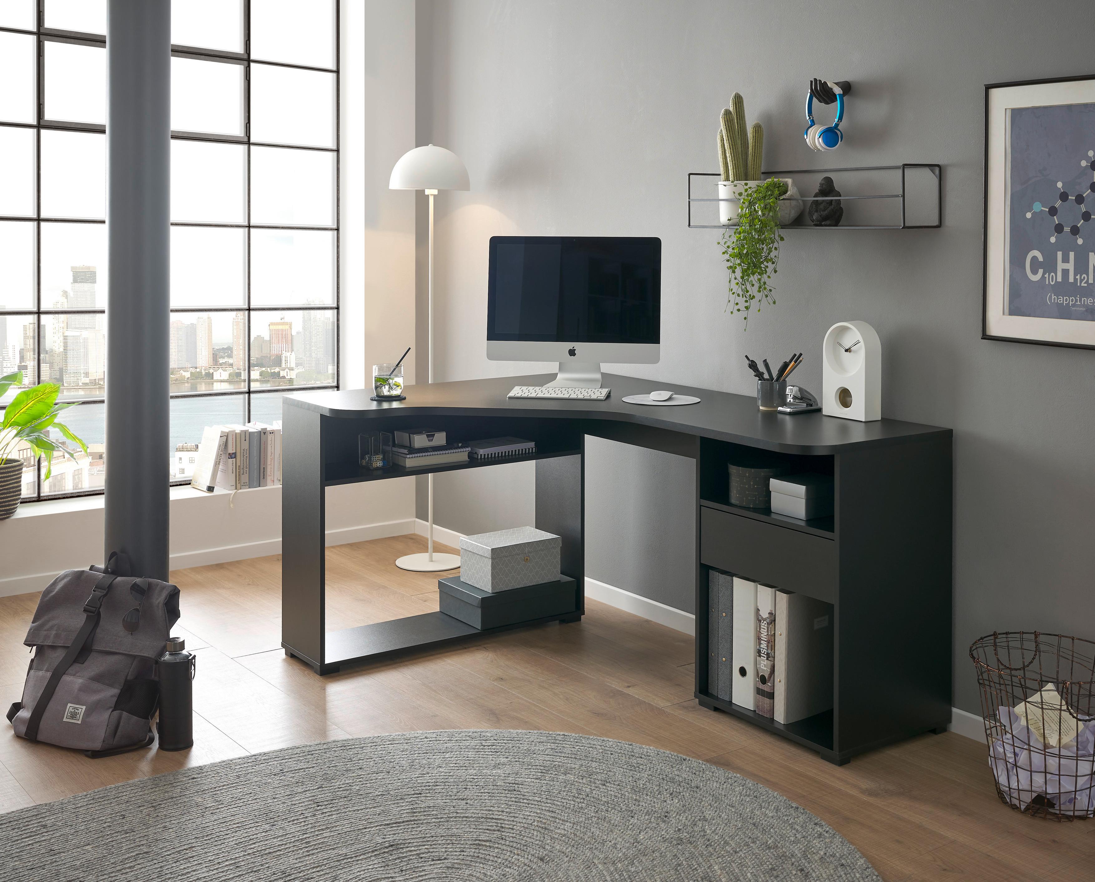 Gaming Miza Bc 3155, Črna, 110-150x50cm - črna, Design, leseni material (110/150/74/50cm) - MID.YOU