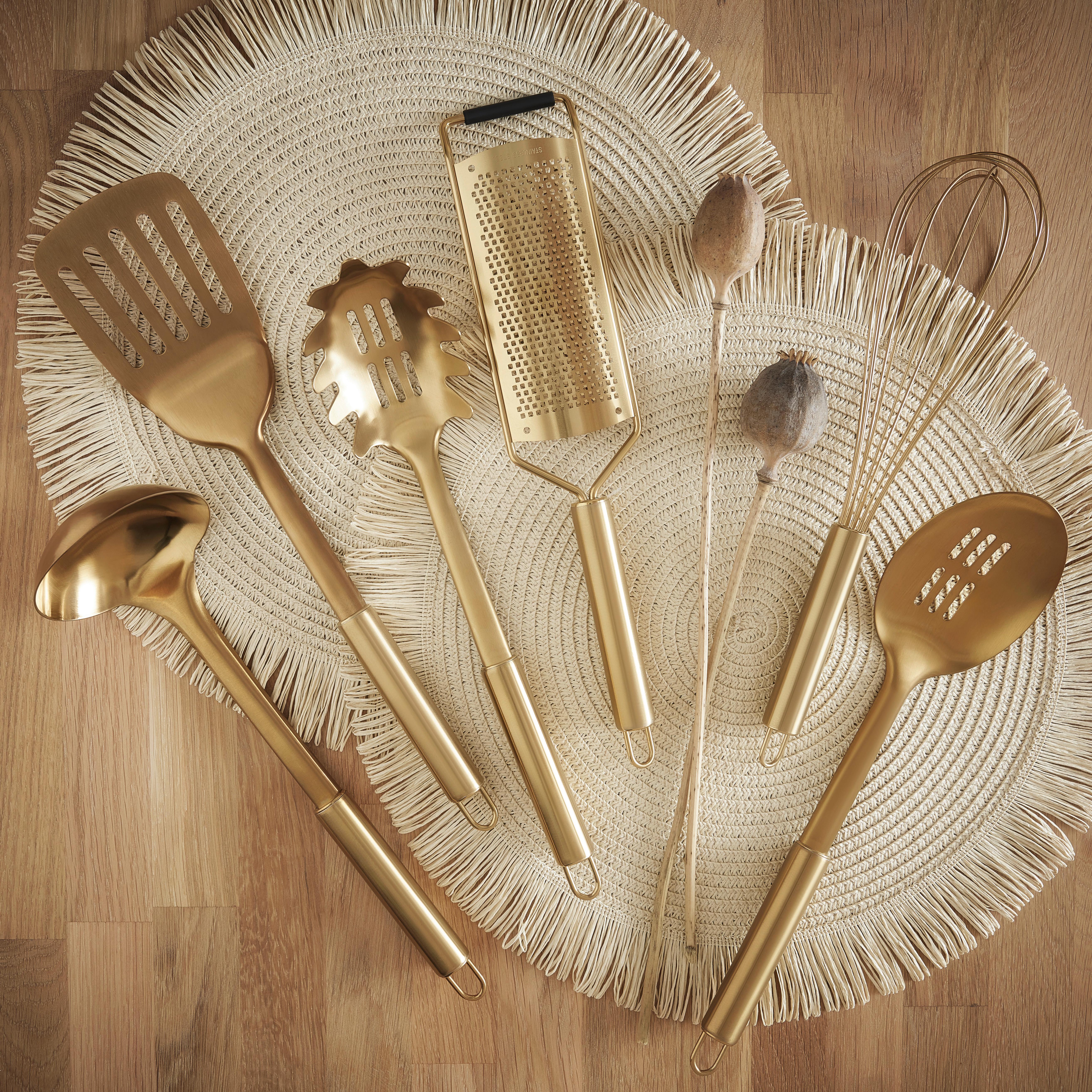 Kochlöffel Golden Autmun in Goldfarben - Goldfarben, Modern, Metall (32cm) - Modern Living