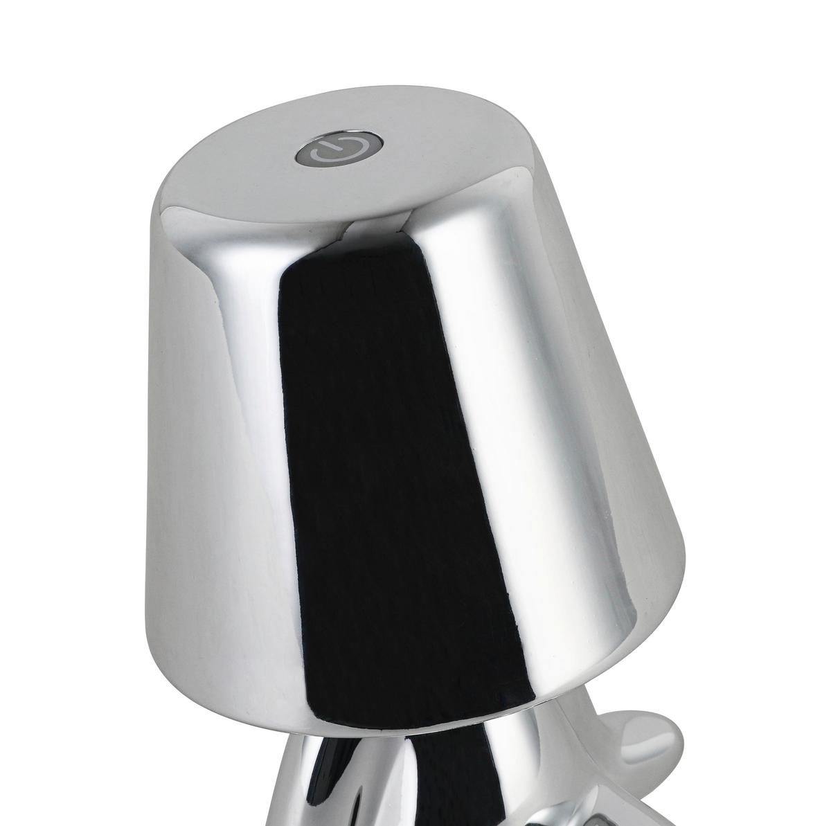 Okrasna Led-svetilka Fesch - barve kroma, Moderno, kovina/umetna masa (13/9,5/18cm) - Mömax