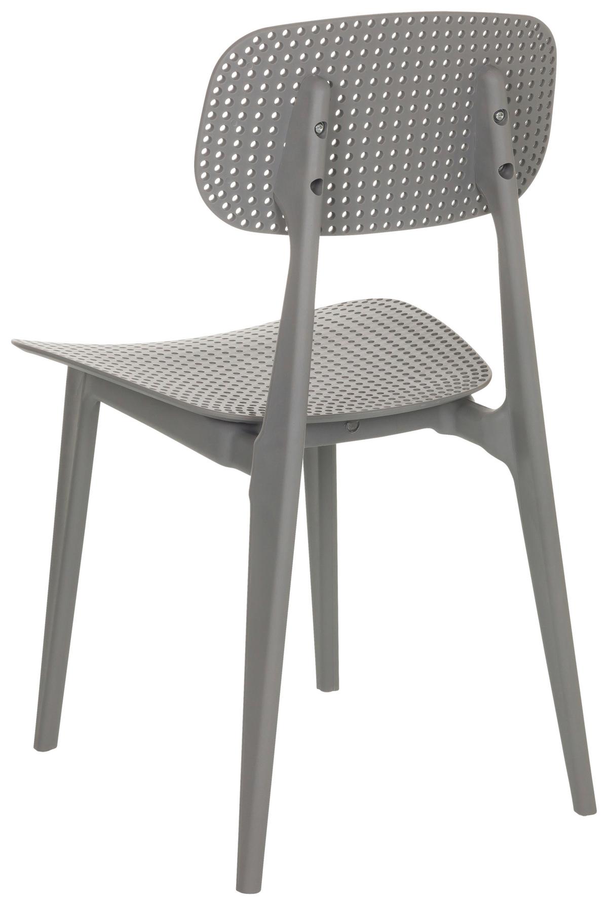 Vrtni Stol Artifo Hol, Siva - siva, Basics, umetna masa (42/79/51cm) - MID.YOU