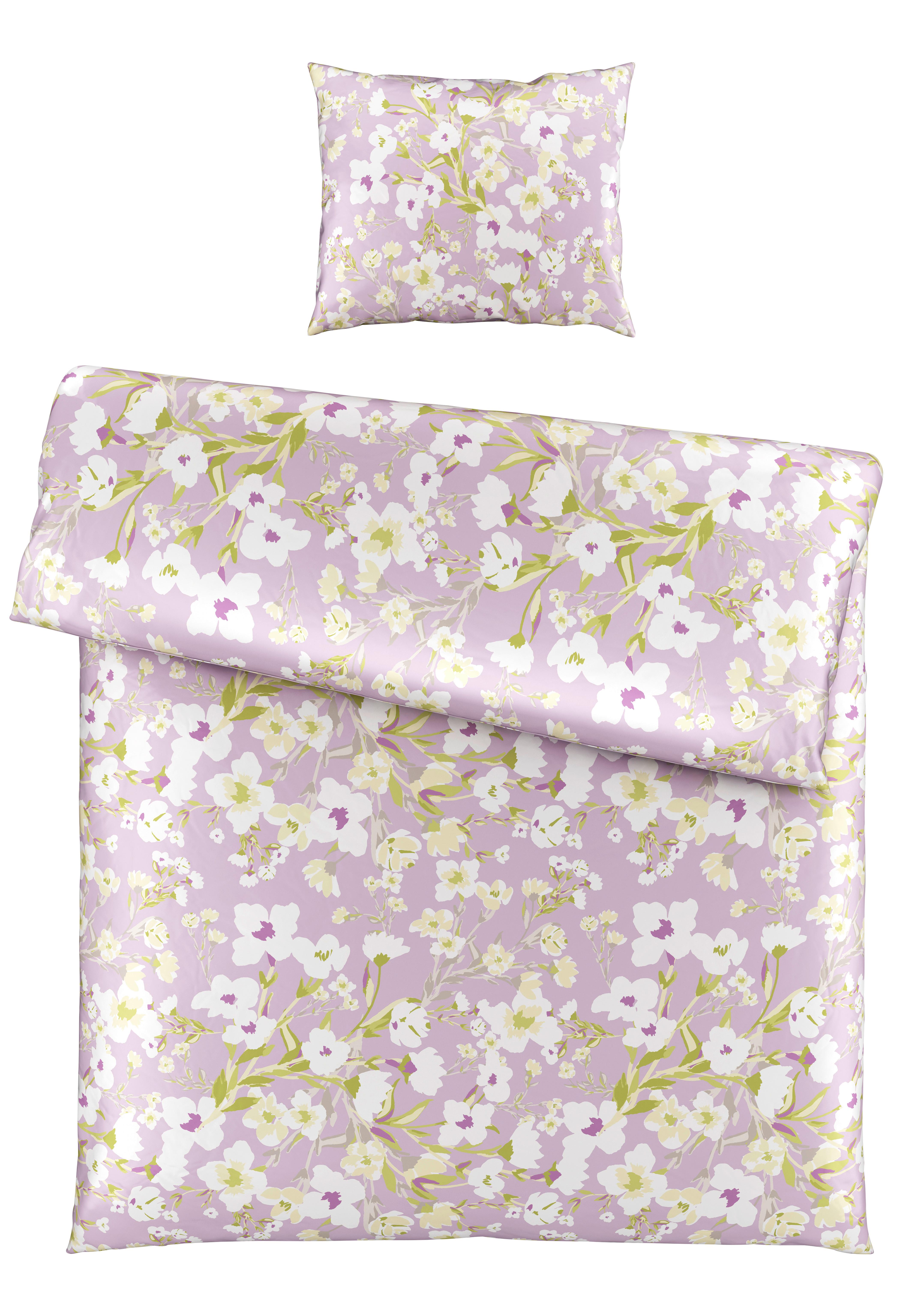 BETTWÄSCHESET UTE - Rosa, Romantik / Landhaus, Textil (160/210cm) - Modern Living