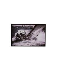 DRUK ARTYSTYCZNY 92411 - czarny/biały, Trend, materiał drewnopochodny/drewno (37/57cm)
