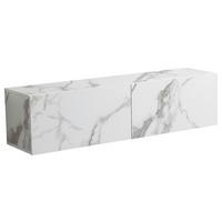 Nizka Omarica Marble, Videz Marmorja - bela, Design, leseni material (120/30/30cm) - MID.YOU