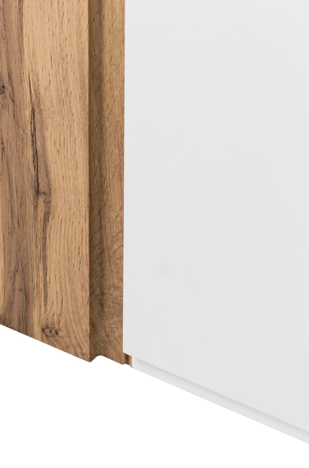 Hängeschrank Varese ca. 65x64 cm Weiß/Eiche - Eiche Wotan/Weiß, MODERN, Holzwerkstoff (65/64/20cm) - Held