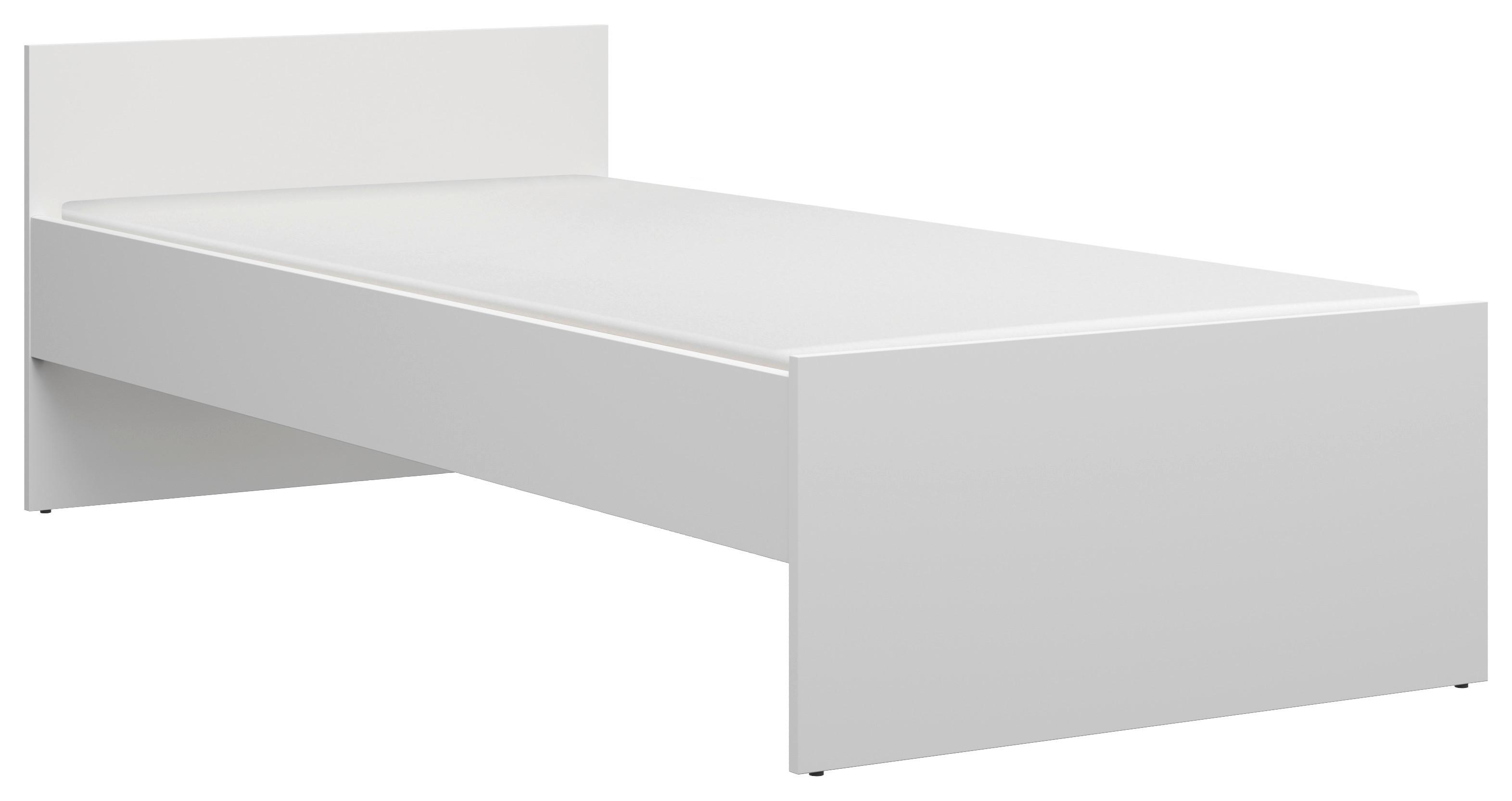 Bett Nepo Plus ca. 90x200 cm Weiß - Weiß, MODERN, Holz/Holzwerkstoff (90/200cm) - MID.YOU