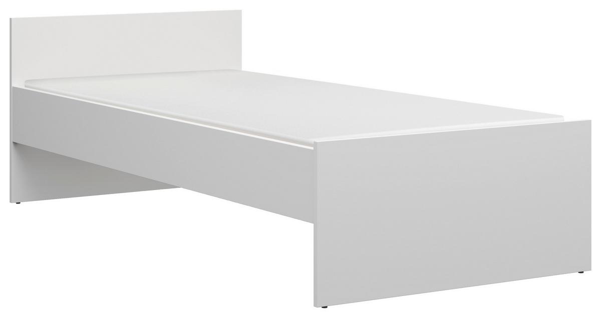 Bett Nepo Plus ca. 90x200 cm Weiß - Weiß, MODERN, Holz/Holzwerkstoff (90/200cm) - MID.YOU