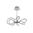 Stropna Led-svetilka Alisia - krom, Moderno, kovina/umetna masa (46,2/44,5cm) - Insido