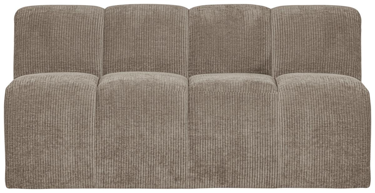Sitzbank Mojo Sandfarben B: 164cm - Sandfarben/Schwarz, MODERN, Kunststoff/Textil (164/83/73cm) - Livetastic