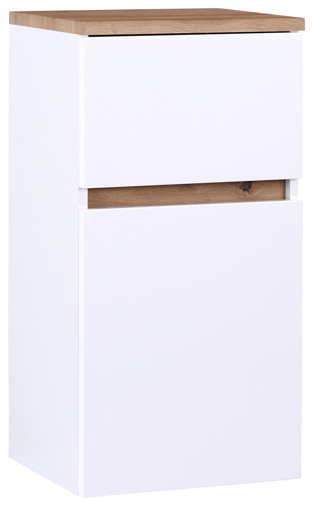Donji Element Marbella - bijela, Moderno, drvni materijal (40/81/35cm) - Premium Living