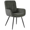 STOL MED ARMSTÖD NOVA - grön/svart, Modern, metall/textil (61/89/67cm) - Mömax
