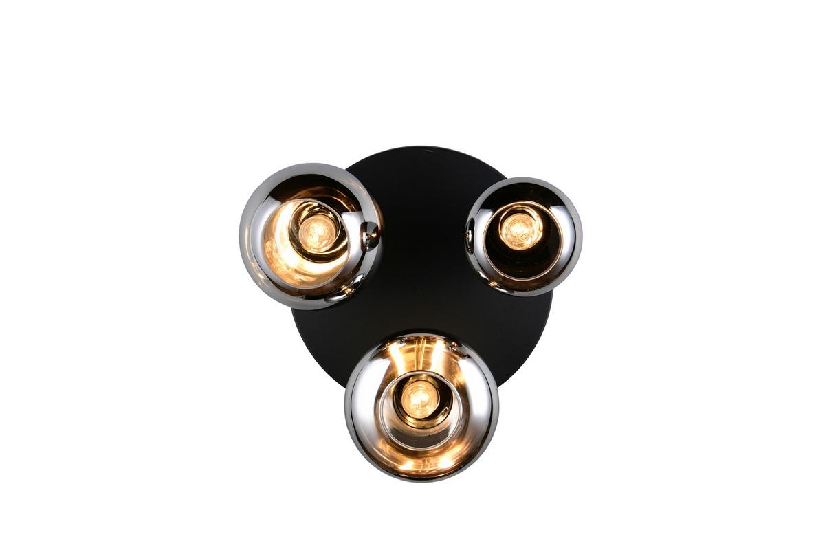 LAMPA SUFITOWA 617030332 LUMINA - czarny/czarny wysoki połysk, Trend, metal/szkło (48,5/24,5cm) - Trio Leuchten