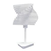 Tischeleuchte Bianco Weiß max. 22 Watt - Weiß, Design, Metall (25/40cm)