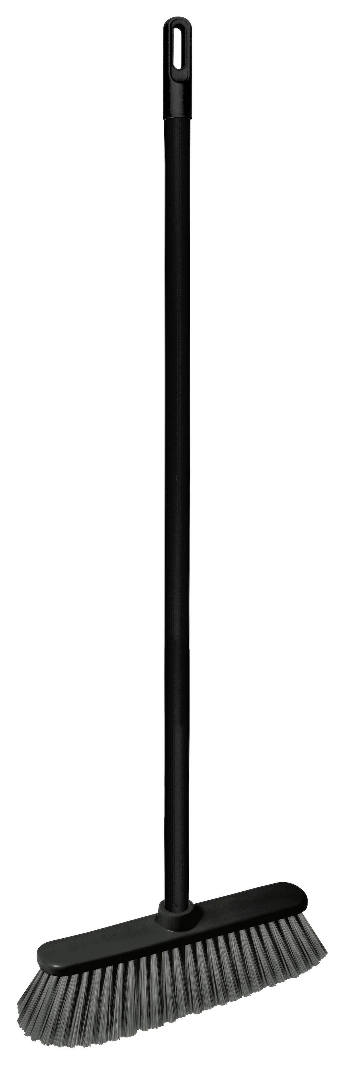 Besen Olaf in Grau/Grün - Schwarz/Grau, Konventionell, Kunststoff/Metall (32/9/127cm) - Mömax