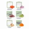GEMÜSESCHNEIDERSET GOURMETMAXX MULTI-SCHNEIDER - Salbeigrün/Weiß, KONVENTIONELL, Kunststoff/Metall (27,5/11,5/9,5cm)
