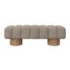 SITTBÄNK ALINA - ljusbrun/naturfärgad, Modern, trämaterial/trä (140/45/45cm) - Bessagi Home