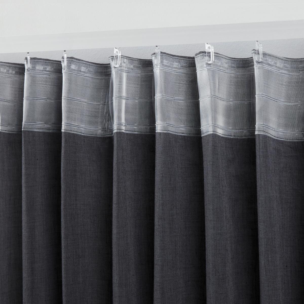 KONČANA ZAVESA RAMONA - modra, Moderno, tekstil (135/245cm) - Modern Living