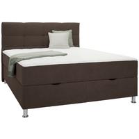 Boxbett Oviedo Braun ca. 180x200cm - Braun, KONVENTIONELL, Textil/Metall (180/200cm) - Based