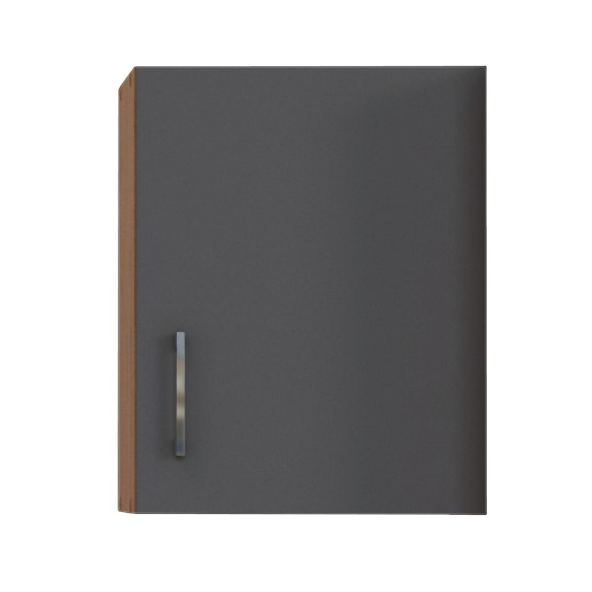 Küchenblock 'Sorrento' , Anthrazit - Chromfarben/Anthrazit, MODERN, Holzwerkstoff/Metall (210cm) - Held