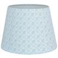 Leuchtenschirm Hope Grün/Weiß - Weiß/Grün, ROMANTIK / LANDHAUS, Textil/Metall (25-35/25cm) - MÖMAX modern living