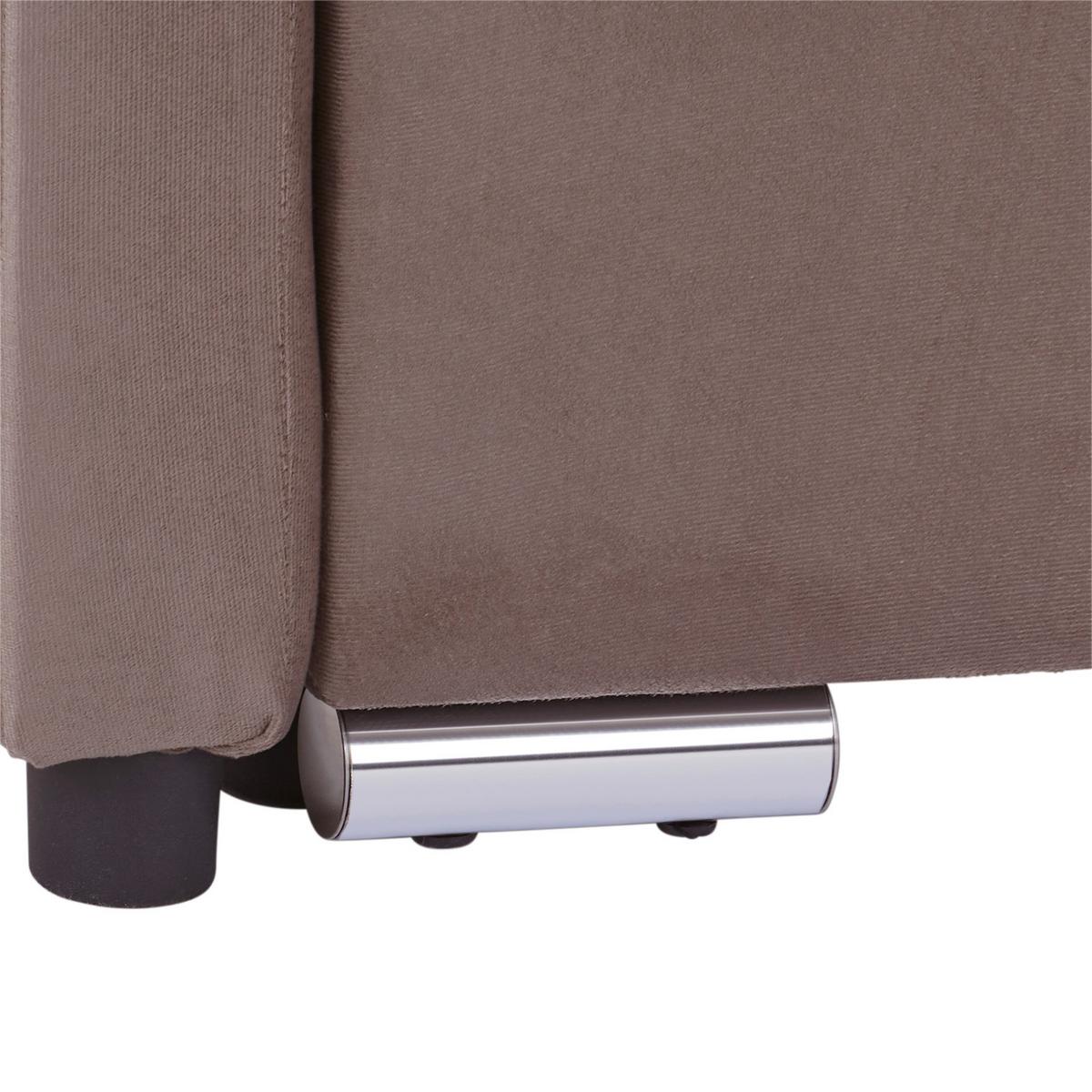 Canapea modulară MERCURY - argintiu/bej, Modern, plastic/textil (220/93/149cm) - Ondega