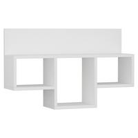 WANDBOARD TRAN REGAL - Weiss, Design, Holzwerkstoff (80/49/20cm) - Livetastic