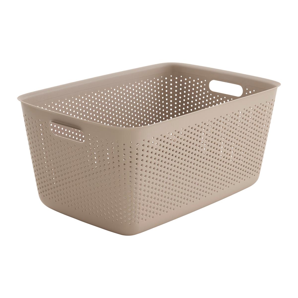 Coș de rufe Maja - cca. 45L - taupe, Modern, plastic (58/39/26.5cm) - Mömax