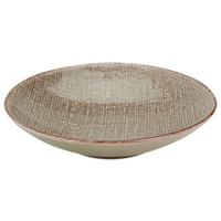 Farfurie adâncă Canvas - taupe, ceramică (22/22/5cm) - Premium Living