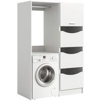 Hauswirtschaftsraum Free Weiß - Weiß, Basics, Holzwerkstoff (116/195/68cm) - MID.YOU