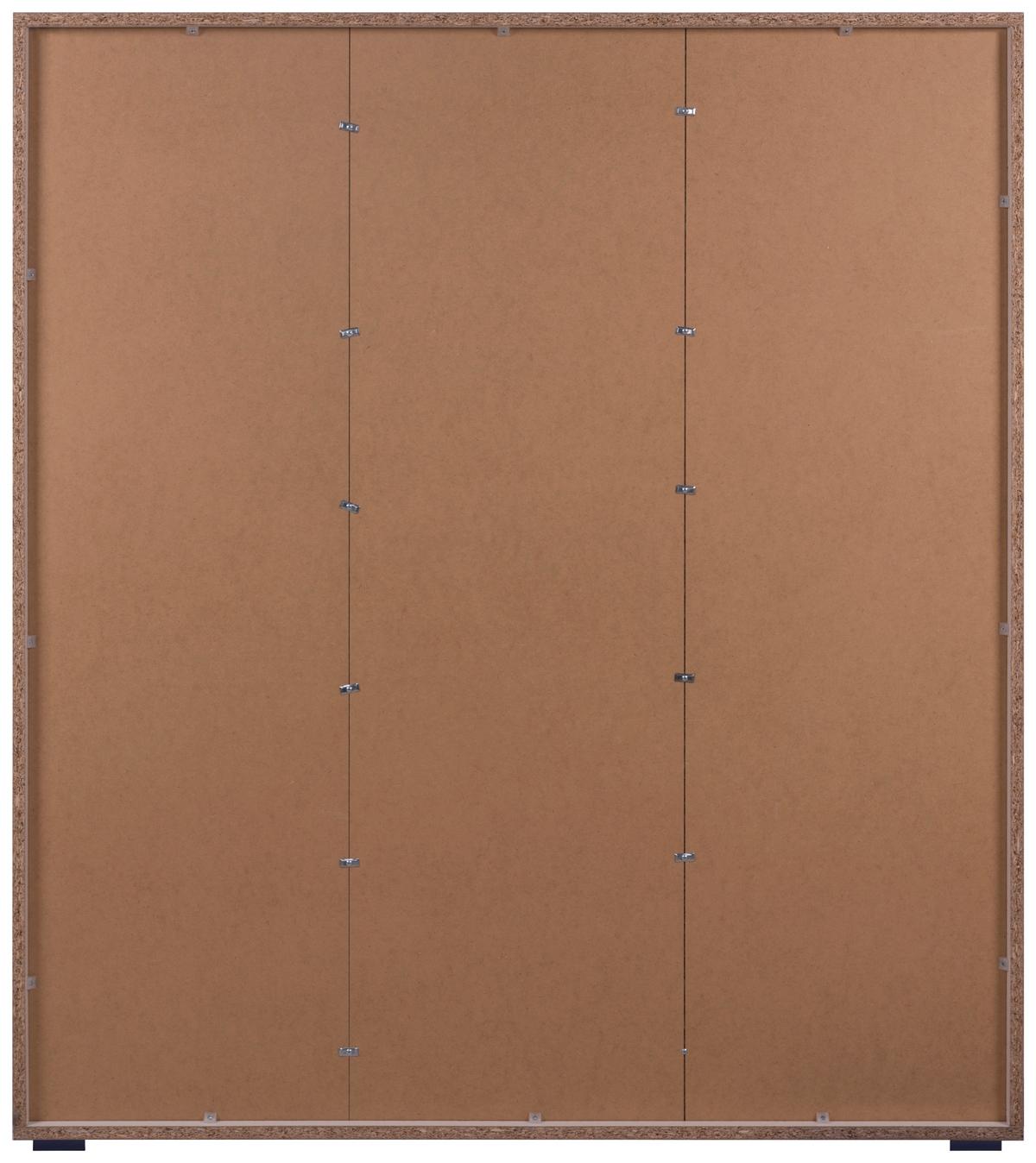 KOMODA WYSOKA IMAGE 53A - antracytowy/biały, Design, materiał drewnopochodny/tworzywo sztuczne (116/131/40cm) - MID.YOU
