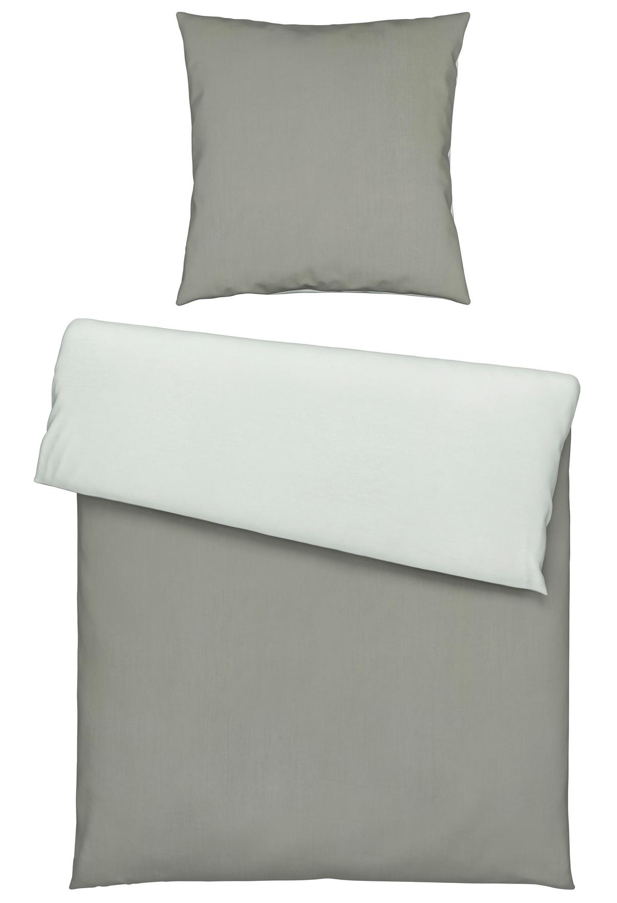 Bettwäsche Annika in Grün ca. 135x200cm - Hellgrün/Grün, Textil (135/200cm) - Modern Living