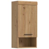 Hängeschrank Scout Eiche Artisan - Schwarz/Eiche Artisan, Trend, Holzwerkstoff/Kunststoff (37/79/24cm) - MID.YOU