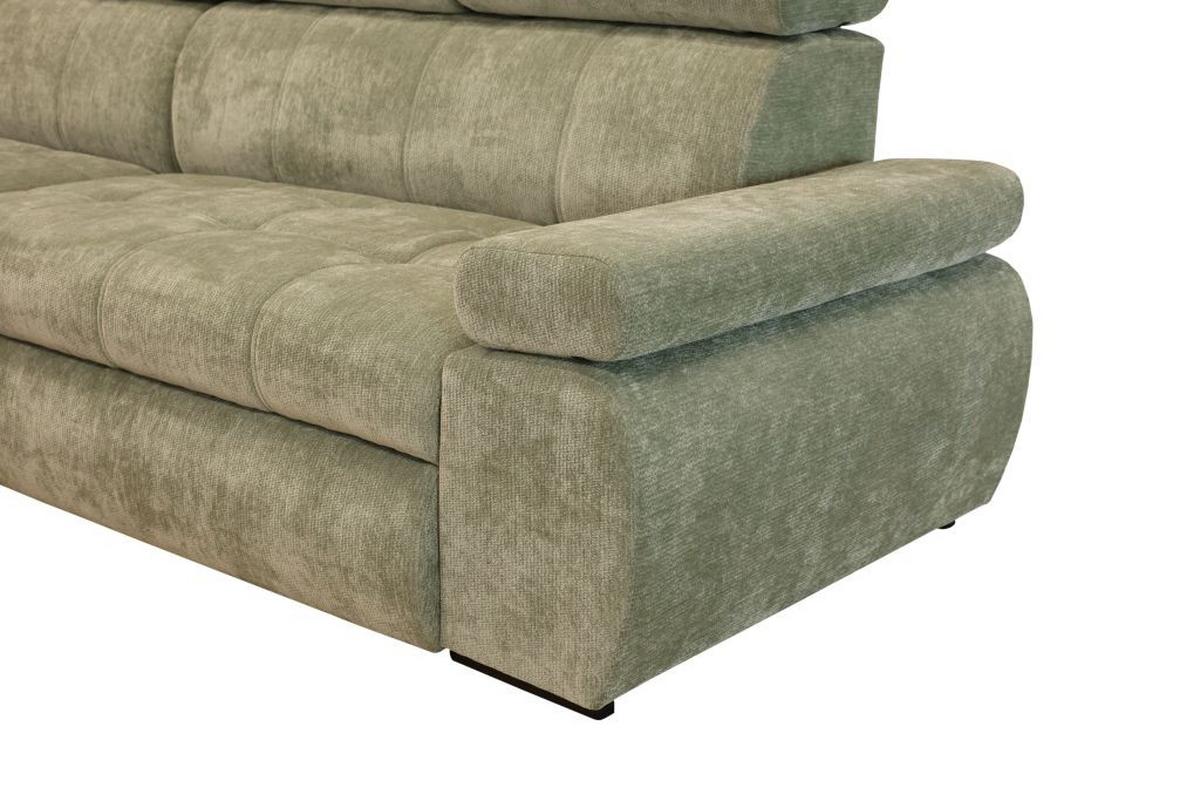 Kutna Garnitura Vegas - zelena/crna, Design, drvo/tekstil (173/294cm) - Modern Living