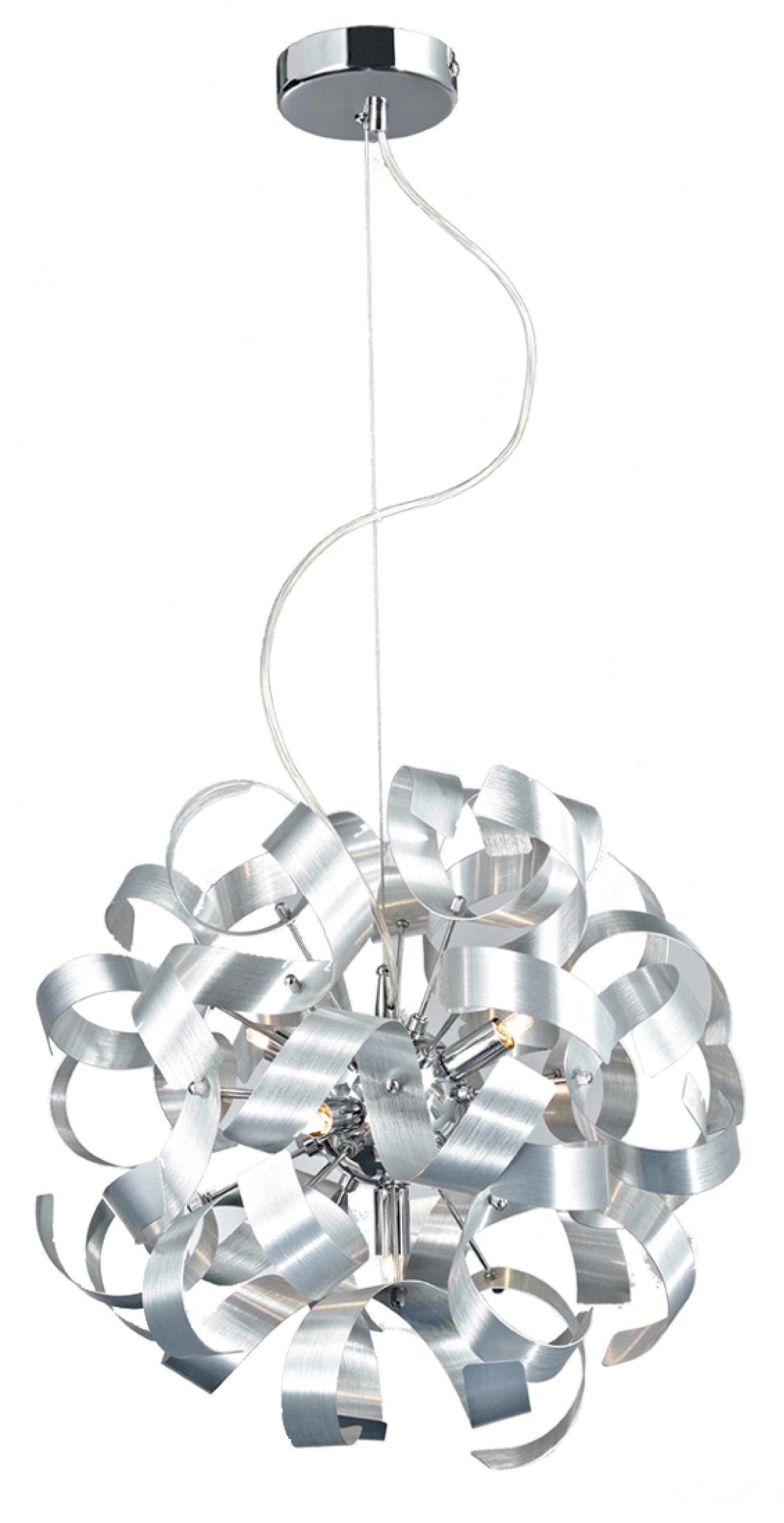 LAMPA WISZĄCA CURLY II - kolor chromowy, Lifestyle, metal (40/320cm) - Ambiente
