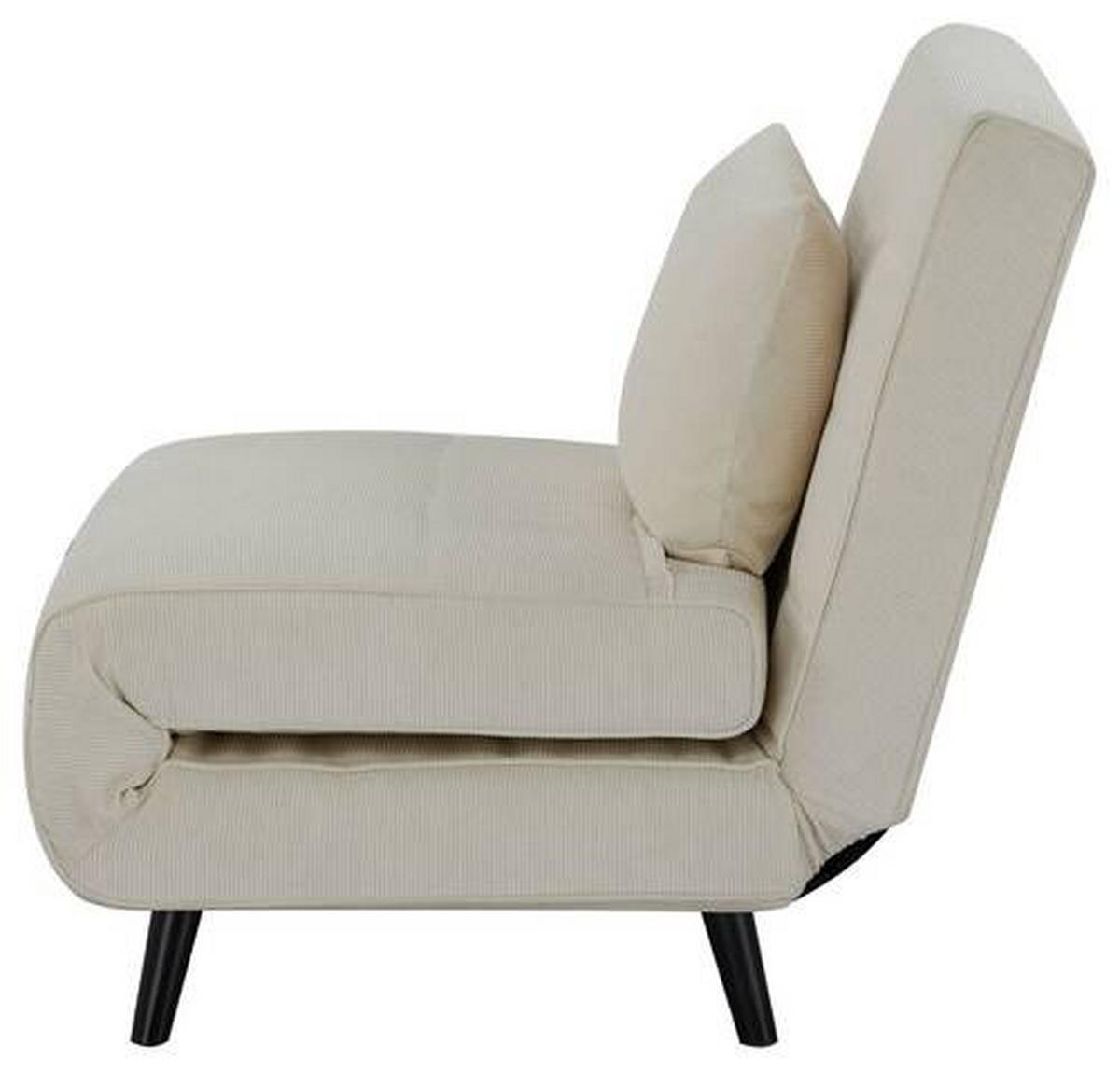 Fotelj S Funkcijo Ležišča Night 100 - črna/bež, Moderno, tekstil/les (101/81/90cm) - Mömax