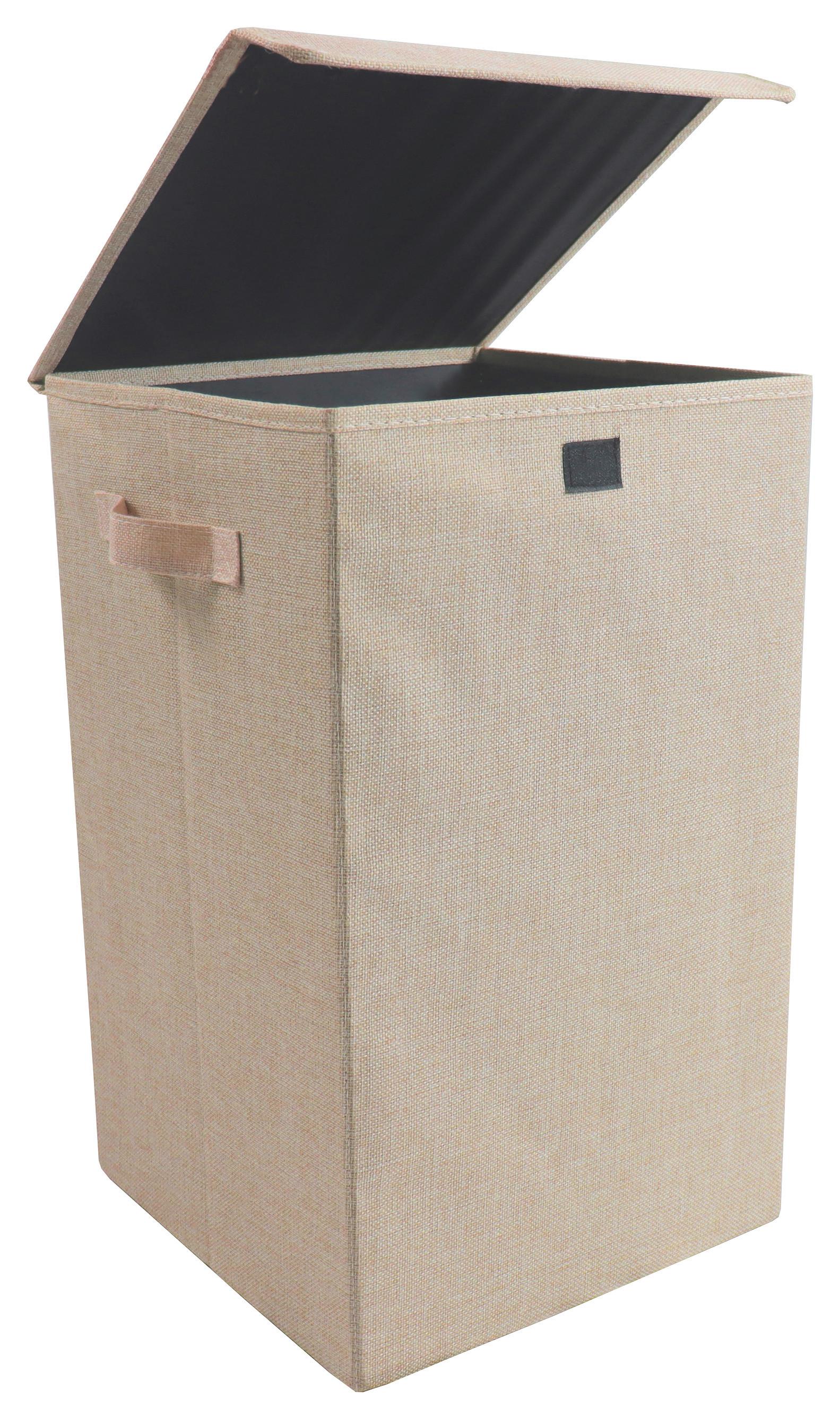 Košara Za Perilo Dreso M Dreso M - krem barve, Moderno, tekstil (30/50/30cm) - MID.YOU