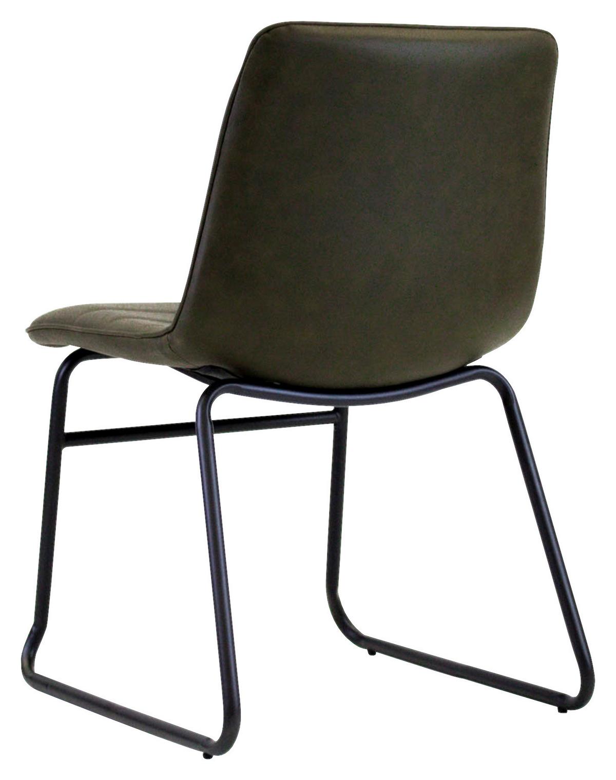 STUHL MILAN - Dunkelgrün, KONVENTIONELL, Kunststoff/Textil (48/77/56cm) - MID.YOU