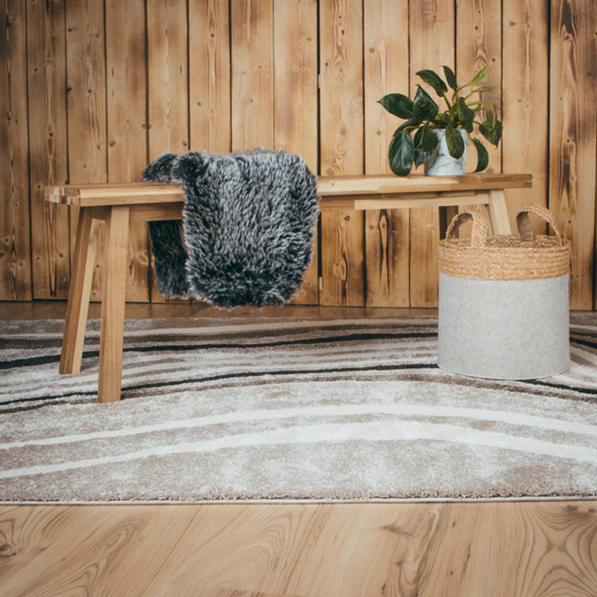 FLACHWEBETEPPICH MY FRISCO 283 - Taupe, Basics, Textil (80/150cm)