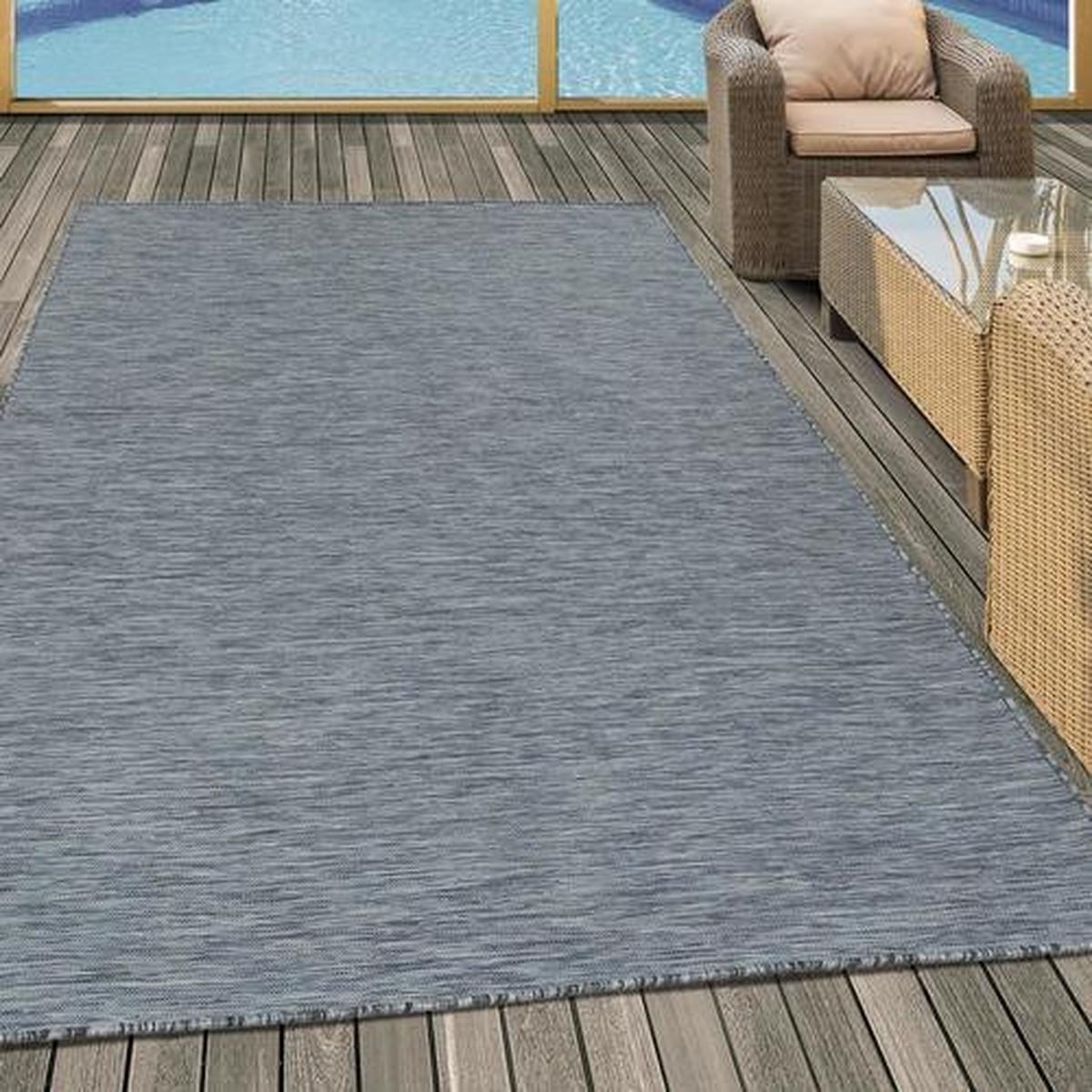 Outdoorteppich Mambo Anthrazit ca. 80x150cm - Anthrazit, KONVENTIONELL, Textil (80/150cm)