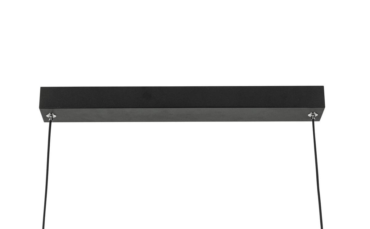 LED-Hängeleuchte Neu Schwarz max. 24 Watt - Transparent/Schwarz, MODERN, Kunststoff/Metall (60/28/120cm) - Modern Living
