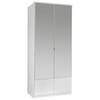 Ormar S Klasičnm Vratima Imago - bijela/boje aluminija, Konvencionalno, staklo/drvni materijal (90/199/58cm) - Modern Living