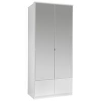 Ormar S Klasičnm Vratima Imago - bijela/boje aluminija, Konvencionalno, staklo/drvni materijal (90/199/58cm) - Modern Living