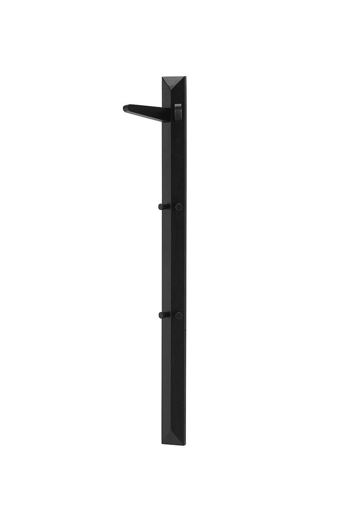 Garderobenpaneel Bantry in Schwarz - Schwarz, KONVENTIONELL, Holz (27/120/20cm) - Mömax