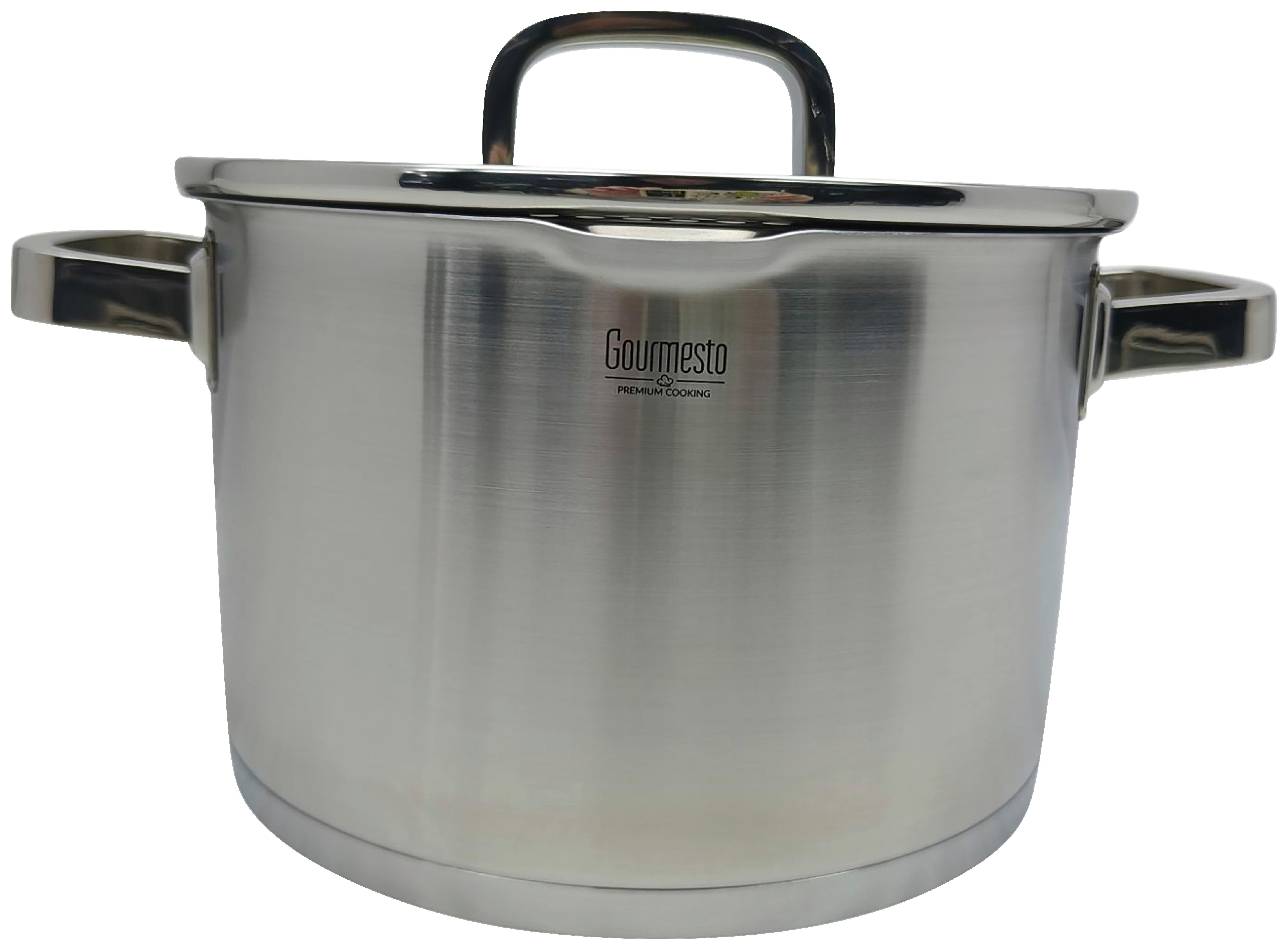 Kochtopf Silver Line Edelstahlfarben Ø Ca. 24cm - barve nerjavečega jekla/prozorno, Konvencionalno, kovina/steklo (24/15cm) - Gourmesto