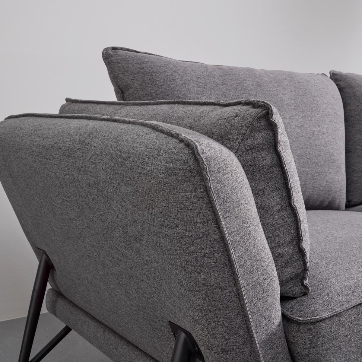 Kutna Garnitura Hanna - tamno siva/crna, Moderno, drvo/metal (260/87/217cm) - Bessagi Home