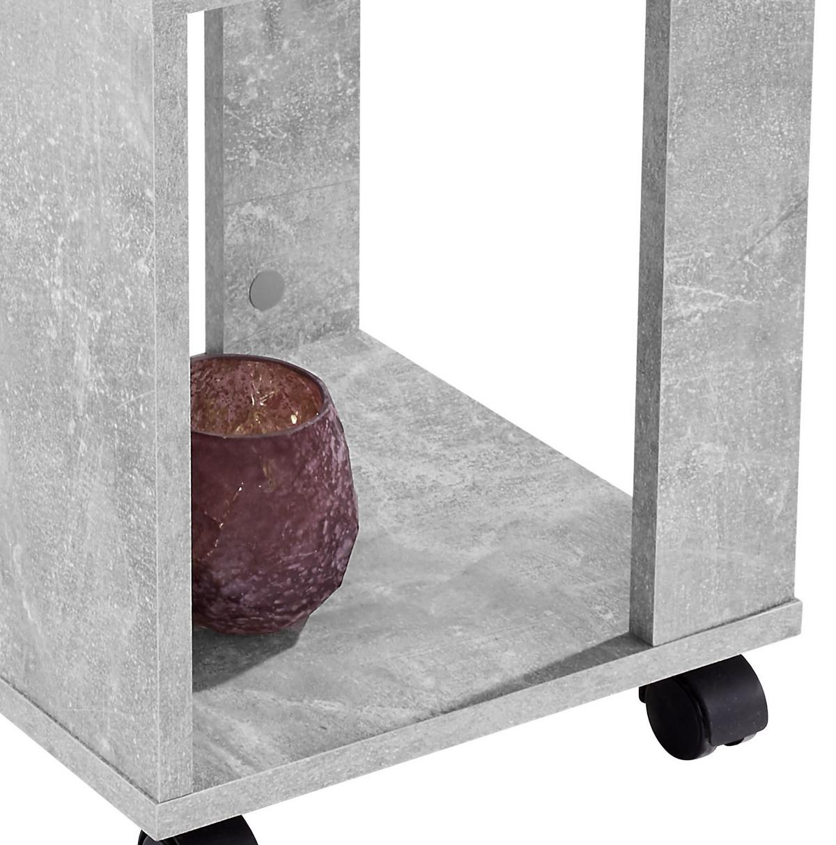 Etajeră Rolly - gri, Modern, plastic/material pe bază de lemn (34/111/34cm) - Modern Living