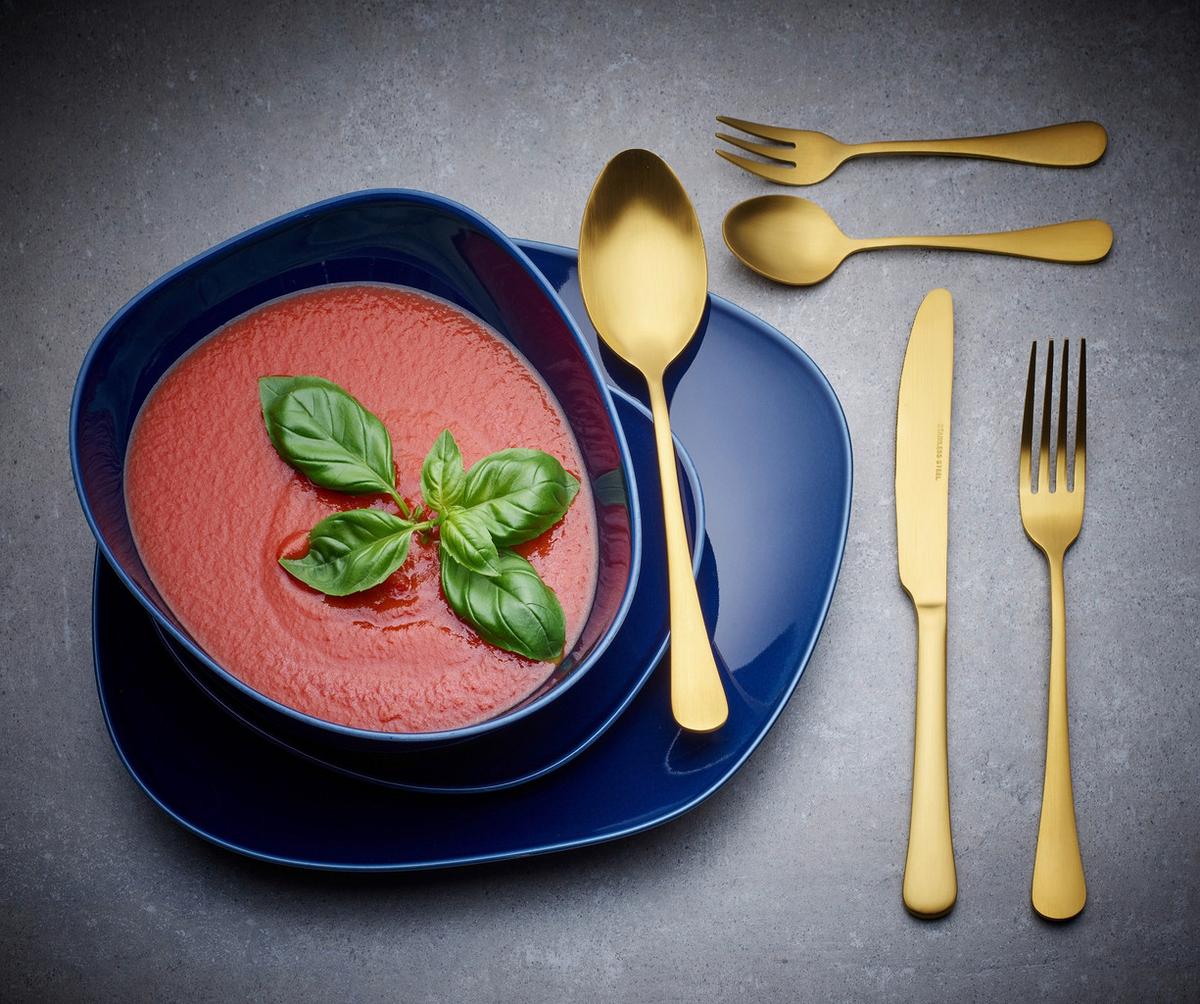 Besteckset Cleto in Goldfarben, 30-teilig - Goldfarben, Basics, Metall - Echtwerk