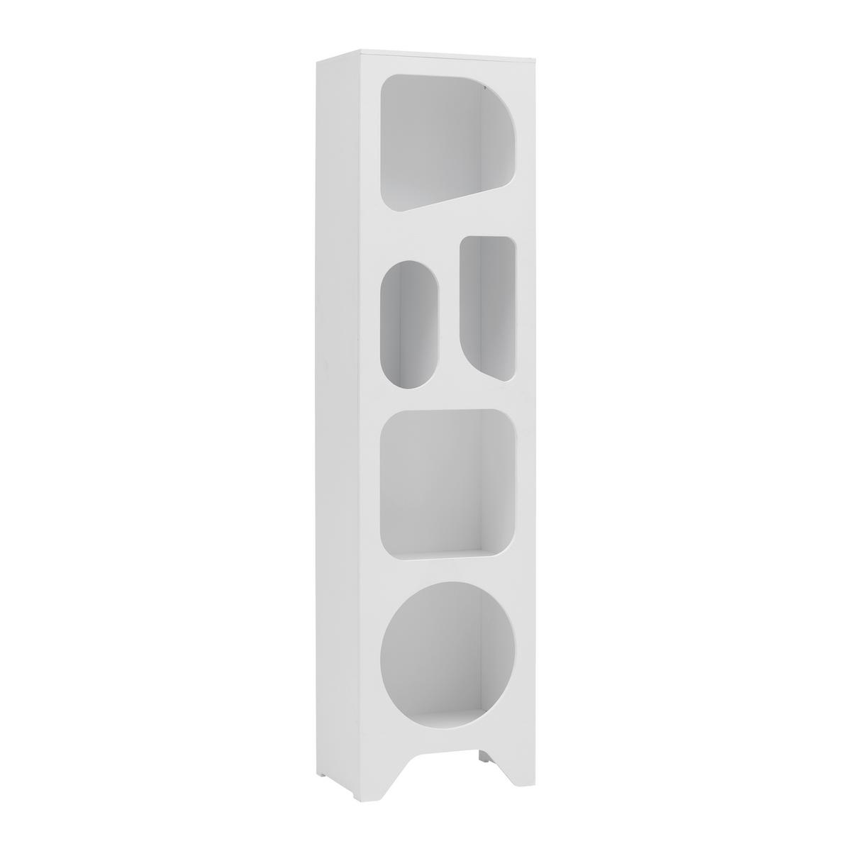 REGAL SETTO -TREND- - Weiss, Romantik / Landhaus, Holzwerkstoff (45/175/31cm) - Premium Living