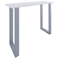 BARTISCH XONA B 140X50 - Weiss/Silberfarben, Konventionell, Holzwerkstoff/Metall (140/102/50cm)