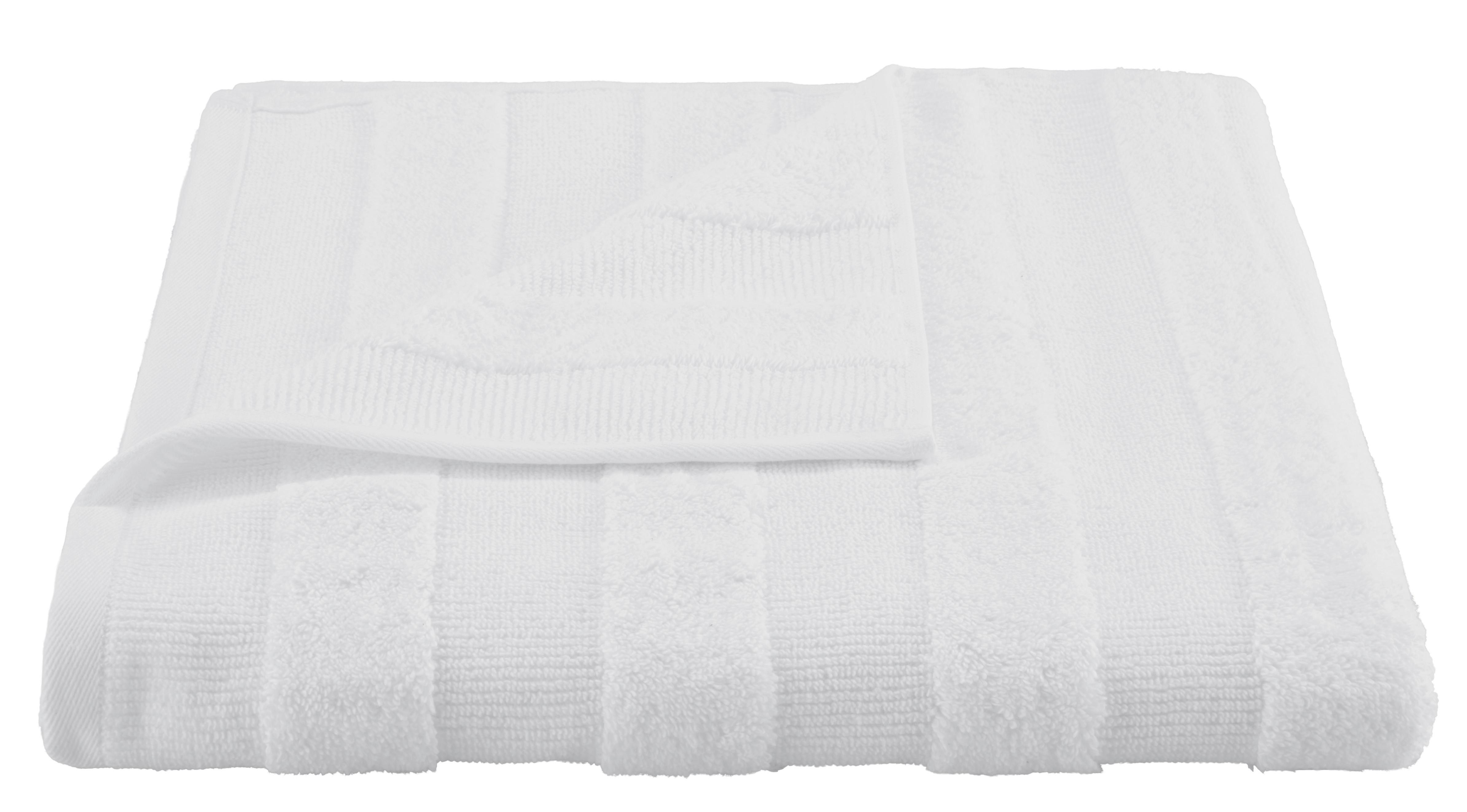 Duschtuch Chris in Weiß ca. 70x140cm - Weiß, Textil (70/140cm) - Premium Living
